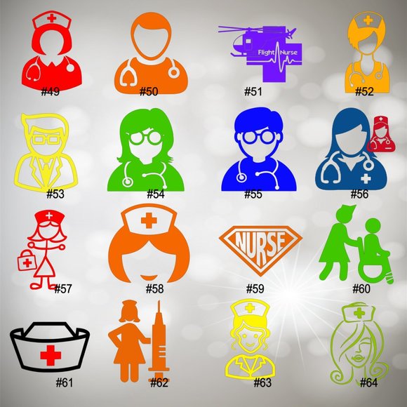 NURSING VINYL DECAL - 5-6" decal - Picture 4 of 10